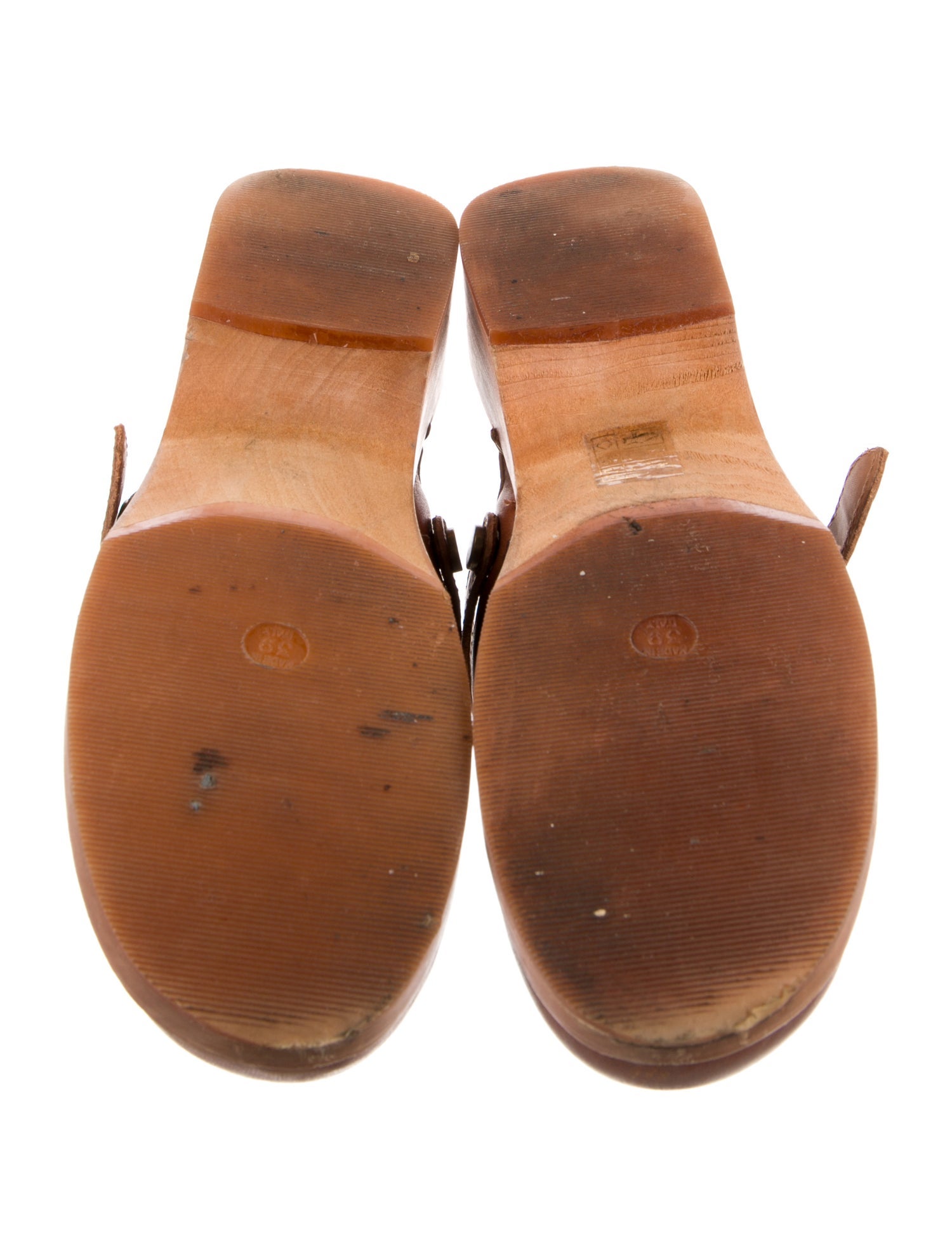 RE/DONE Leather Slingback Flats